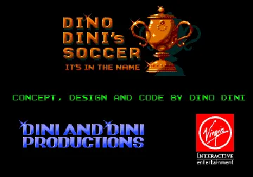 Dino Dini's Soccer (Europe) screen shot title